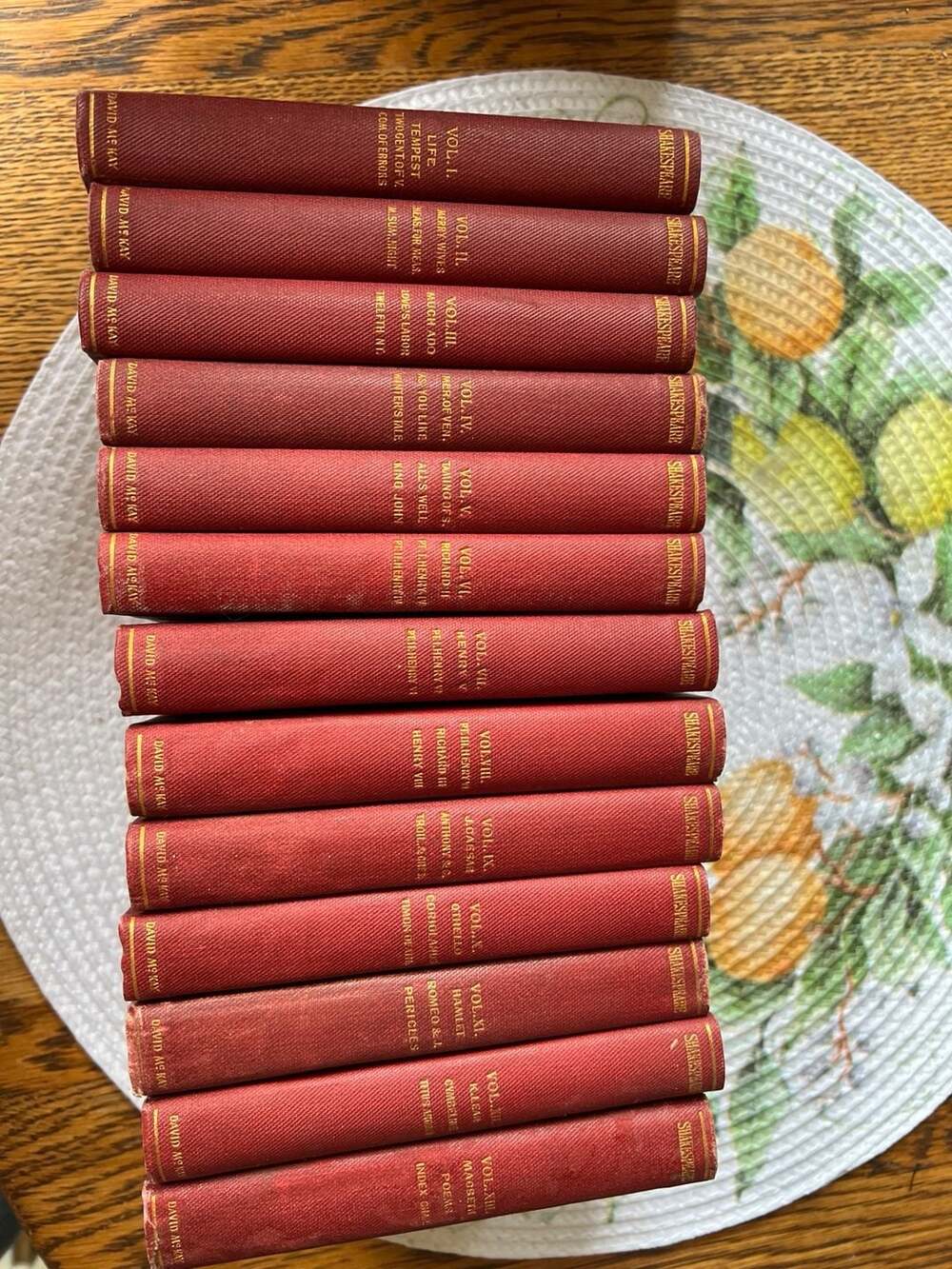 Complete Works of William Shakespeare Handy Stratford Edition 13 Volume Set Davi
